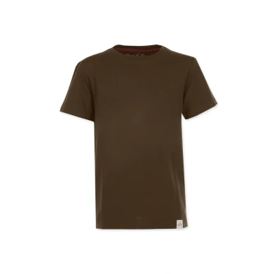 Abbildung von Band of Rascals Kinder Kurzarm T Shirt Basic aus Bio Baumwolle, Brown, Gr. 122/128