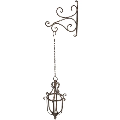 Abbildung von Ambiente Haus Wandkerzenhalter &quot;Wandhaken antikgrau 28cm&quot;, (1 St.)