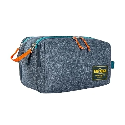 Abbildung von Tatonka Kulturbeutel Cosmetic Double Zip Pouch (6L) Große Waschtasche mit doppelter Reißverschlussöffnung und Mehreren Fächern 17 x 27 13 cm (Navy)