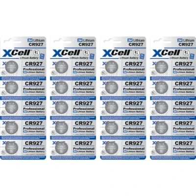 Abbildung von 20x CR927 Lithium Knopfzelle 3V 30mAh (4X 5er Blister)