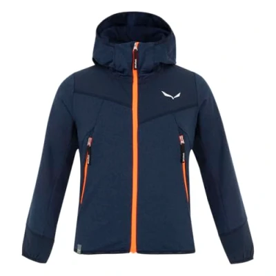 Abbildung von Salewa Agner Melange Pl K Fz Hoodie, Navy Blazer Melange/4570, 116