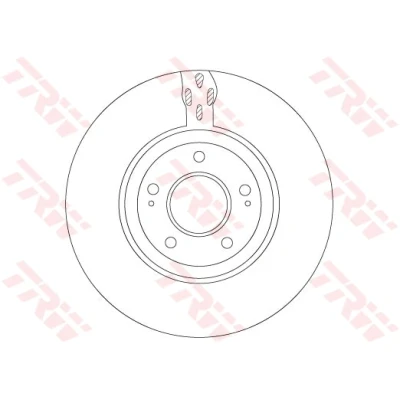 Abbildung von TRW DF7302S Bremsscheibe 320 32 5 114,3 Belüftet lackiert MITSUBISHI: Lancer 7 Limousine