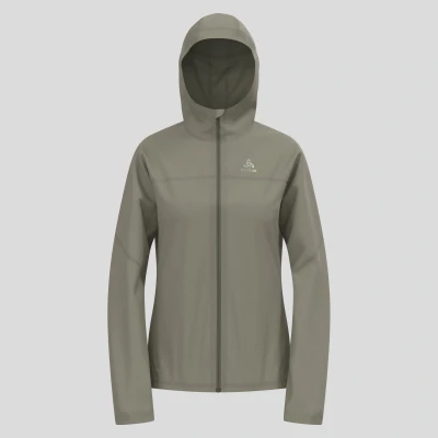 Abbildung von ODLO Zeroweight Regenjacke / wasserabweisende Jacke, Damen, Größe: 42/44, Vetiver