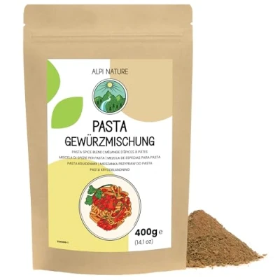 Abbildung von Pasta Gewürz 400g von Alpi Nature, Spaghetti Gewürz, Gewürzmischung, italienische Kräuter Gewürze für Sauce und Spezialitäten
