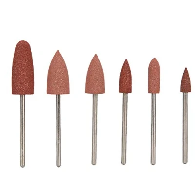 Abbildung von Nagelbohrer Set, 6 teiliges Nagelpolier Schleifgerät, Nagelkunst Silikon Polierer, Nagelschleifer, Bohrer, Maniküre Werkzeugmaschinen, Zubehör für Acryl Gel Nägel(Satz 05)