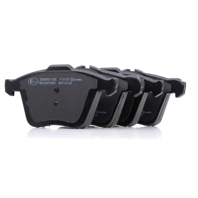 Abbildung von BREMBO P 36 027 Bremsbelagsatz für Verschleißwarnanzeiger vorbereitet mit Kolbenclip ohne Zubehör JAGUAR: S Type, XF Sportbrake, Limousine