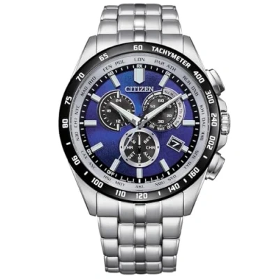 Abbildung von Citizen CB5874 81L Eco Drive Herrenuhr Funk Solar Stahl/Blau