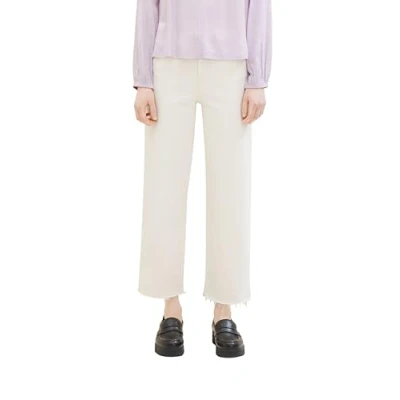 Abbildung von TOM Tailor Denim Jeans Straight Leg, Damen, Größe: Large, Gardenia white