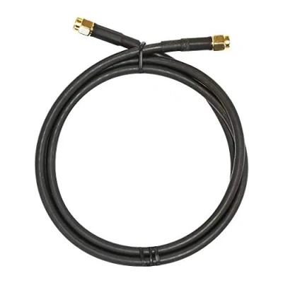 Abbildung von MikroTik SMASMA Koaxialkabel 1 m SMA Schwarz (SMA, SMA, Gold, gerade, m)