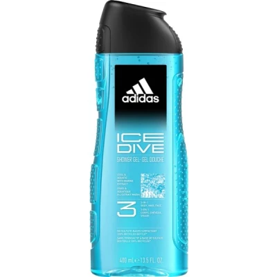 Abbildung von adidas 3in1 Ice Dive Duschgel für ihn, mit aquatisch frischem Duft, 400 ml