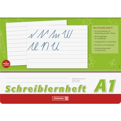 Abbildung von 10 x Brunnen Schreiblernheft A4 Lineatur A1 80 g/qm 16 Blatt
