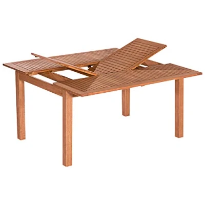 Abbildung von gartenmoebel einkauf XL Ausziehtisch COMODORO 100/150x150cm, Eukalyptus geölt, FSC® Zertifiziert