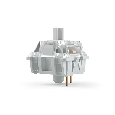 Abbildung von Glorious Gaming 120x Gateron Mechanical Keyboard Switches (transparent) SMD LED kompatibel, Ultra Light Linear für schnelles Tippen und Spielen, 35g Auslösegewicht, 3 Pin Anschluss Clear
