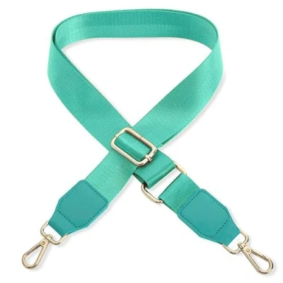 Abbildung von Schultergurt für Handtasche Laptoptasche Mint [Metallfarbe: Gold] Länge verstellbar 89 142 cm Breite 3,8 Ersatz Gurt Band Schulterriemen Strap Umhängegurt