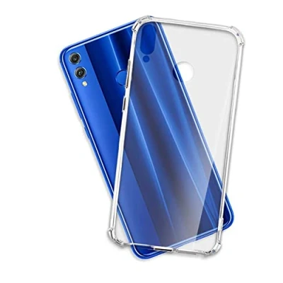 Abbildung von mtb more energy® Hülle Crystal Armor kompatibel mit Honor 8X (6.5&#039;&#039;) verstärkte Ecken Anti Shock Schutzhülle Case Cover Tasche