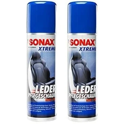 Abbildung von SONAX PRAKTISCHES Set! 2 x 250 ml Xtreme LederPflegeSchaum Auto Lederpflege Leder Schaum