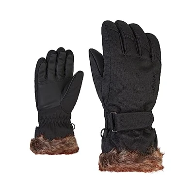 Abbildung von Ziener Mädchen LIM Ski Handschuhe/Wintersport warm atmungsaktiv, black stru, 7,5
