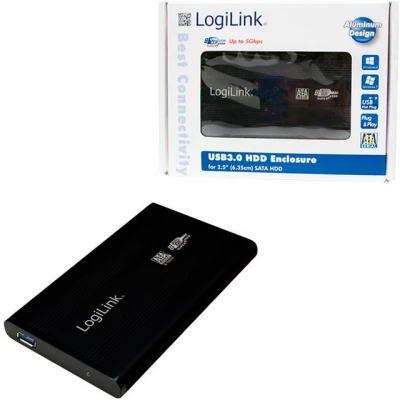 Abbildung von LogiLink Super Speed USB 3.0 Aluminium Gehäuse für 2,5&#039;&#039; SATA HDD Festplatte 2,5&quot;