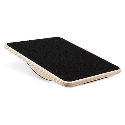 Abbildung von Yes4All Professional Rocker Balance Board 44 Zentimeter; Board, Wooden für Stehpult, Unterstützung bis zu 158kg, Schwarz 44cm