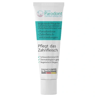 Abbildung von Parodont Zahnfleischpflege Gel 10ml Antibakteriell &amp; entzündungshemmend Vegan, mit Schwarzkümmel, reduziert Zahnfleischbluten Für Schwangere Kinder geeignet Dermatologisch getestet
