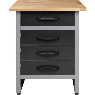 Abbildung von ONDIS24 Werkbank &quot;Bernd&quot;, (Set), höhenverstellbar, 4 Schubladen, ca. 60x60x85 cm