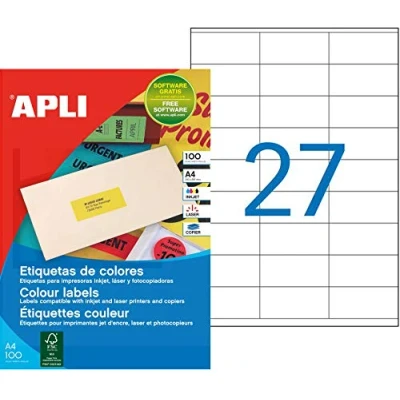 Abbildung von agipa 119031 Adress Etiketten, 70 x 31 mm, gelb