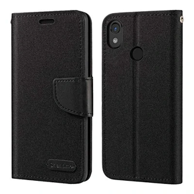 Abbildung von CAT S52 Hülle, Oxford Leder Wallet Case mit Soft TPU Back Cover Magnet Flip für