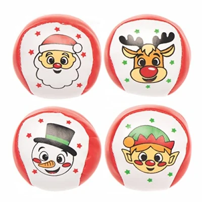 Abbildung von Baker Ross FC251 Weihnachts Softbälle 8er Pack Spielzeug für Kinder, ideal Partytaschen und kleine Geschenke Kinder oder zu Nikolaus