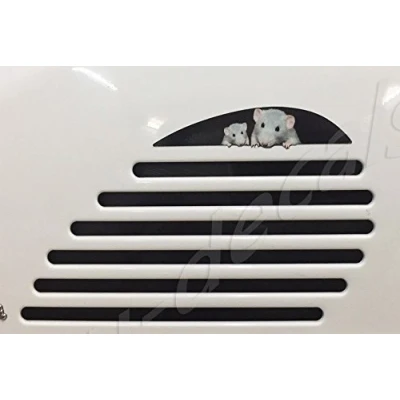 Abbildung von EU Decals MioVespa Collection Billet One Aufkleber für Lüftungsschlitze, die rechte Seite, laminiert, kompatibel mit Vespa Gts 125, 200, 250, 300 Gtv