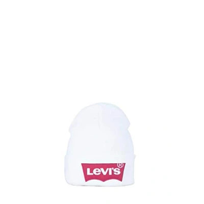 Abbildung von Levi&#039;s Oversized Batwing Beanie Mütze, Größe: One Size, Regular white