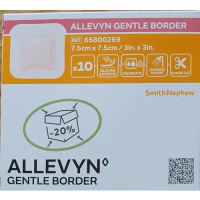 Abbildung von Allevyn Gentle Border Haftschaumverband 66800269, 7,5 cm x 10