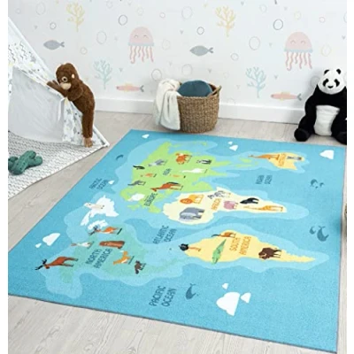 Abbildung von the carpet Teppich Happy Life, rechteckig, Höhe: 4 mm, Life Kinderzimmer Spielteppich pflegeleicht