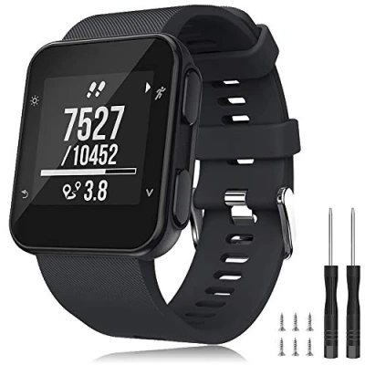Abbildung von TOPsic Armband für Garmin Forerunner 35 Armband, Uhrenarmband Ersatzarmband Silikon Zubehör Armbänder GPS Ersatz