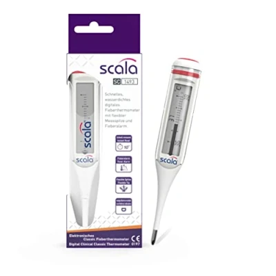 Abbildung von Scala Fieberthermometer Classic Fieberthermometer, Wasserfest, Mit Fieberalarm
