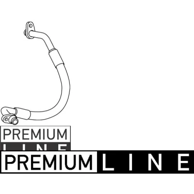 Abbildung von MAHLE ORIGINAL AP 100 000P Klimaleitung PEUGEOT: 407 Limousine, SW, CITROËN: C5 II Kombi