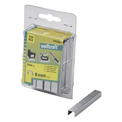 Abbildung von Wolfcraft 7032000 3000 Klammern breit, X harter Stahl Typ 53 8 mm