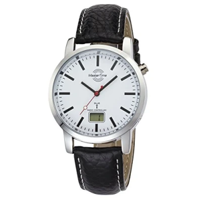 Abbildung von Master Time Quarzuhr MTGA 10592 20L Funk Basic Bahnhofsuhr Herrenuhr 41mm