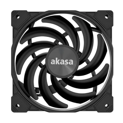 Abbildung von Akasa Alucia XS12, 120mm PWM Case Fan, High Performance Cooling 4 Pin, 120 x 15mm Sizing Slim Low Noice, Up to 2000 RPM &amp; 41.59 CFM, Black, AK FN122 BK