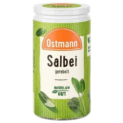 Abbildung von Ostmann Gewürze Salbei gerebelt Würziges Kräuteraroma für Fleisch und Gemüsegerichte 10 g in der Dose