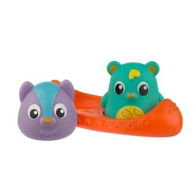 Abbildung von Playgro Badespielzeug Bären Freunde mit Wärmesensor, 3 teilig, Baby Spielzeug beim Baden, Ab 6 Monate, BPA frei, Bunt, 40215