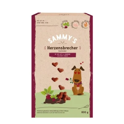 Abbildung von Sammy&#039;s Herzensbrecher Fein gebackene Snacks für Hunde Mit Rote Bete &amp; Löwenzahn 1 x 800 g