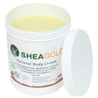 Abbildung von Sheabutter kaltgepresst Sheagold, 100ml von Dragonspice Naturwaren,