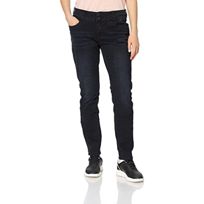 Abbildung von Timezone Damen Enyatz 98% Baumwolle, 2% Elasthan Slim Jeans, Schwarz (Black Diamond Wash 9047), 27W / 32L EU