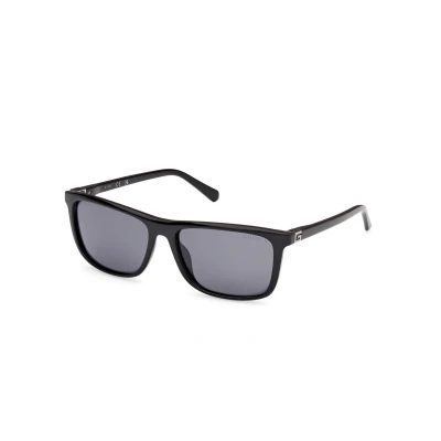 Abbildung von Guess Sonnenbrille, Herren, Größe: 58, Shiny black/smoke