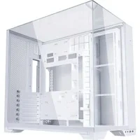 Abbildung von Lian Li O11 Vision Compact Gaming PC Gehäuse ATX Weiß Midi Tower mit Tempered Glass, Grafikkarten bis 408 mm, zu 360 mm Radiatoren, White Case Stahl, Aluminium, Gehärtetes Glas