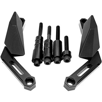 Abbildung von Motorräder Sturzschutz Sturzpads Crashpads Frame Sliders für MT09 2013 2020 MT 09 Tracer 2014 900 GT 2018 XSR900 2015 2017 Schwarz