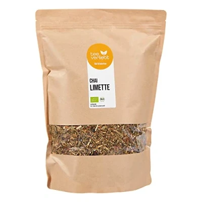 Abbildung von teeverliebt Chai Limette, loser Kräutertee mit Lemongras und Ingwer, Bio Tee Mischung, 1 kg