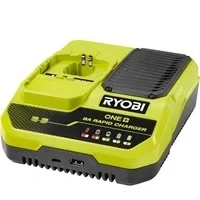 Abbildung von Ryobi Schnellladegerät Lithium 18 V 8,0 A Aufladen 1 Akku Ah in h RC18180