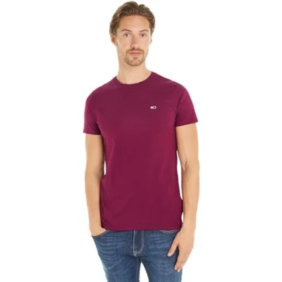 Abbildung von Tommy Jeans TEE Tshirt basic, Herren, Größe: XXS, Valley grape