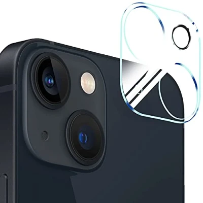 Abbildung von mtb more energy® Kamera Schutz Glas kompatibel mit iPhone 14 Volle Abdeckung Schutzglas Glasfolie Rückseiten Cam Linse